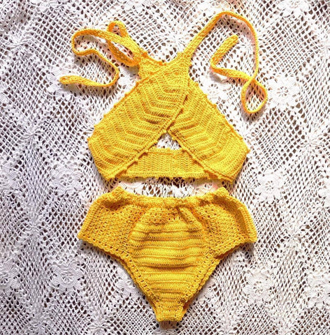 Penelope Crochet Bohemian Bikini Set